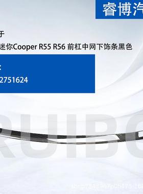 仅限外贸出口适用于MINICooperR55 R56前杠中网下饰条51112751624
