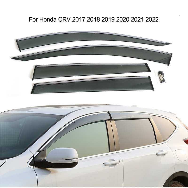 专用于2017-2021本田CRV晴雨挡注塑加厚车窗雨眉挡雨挡 