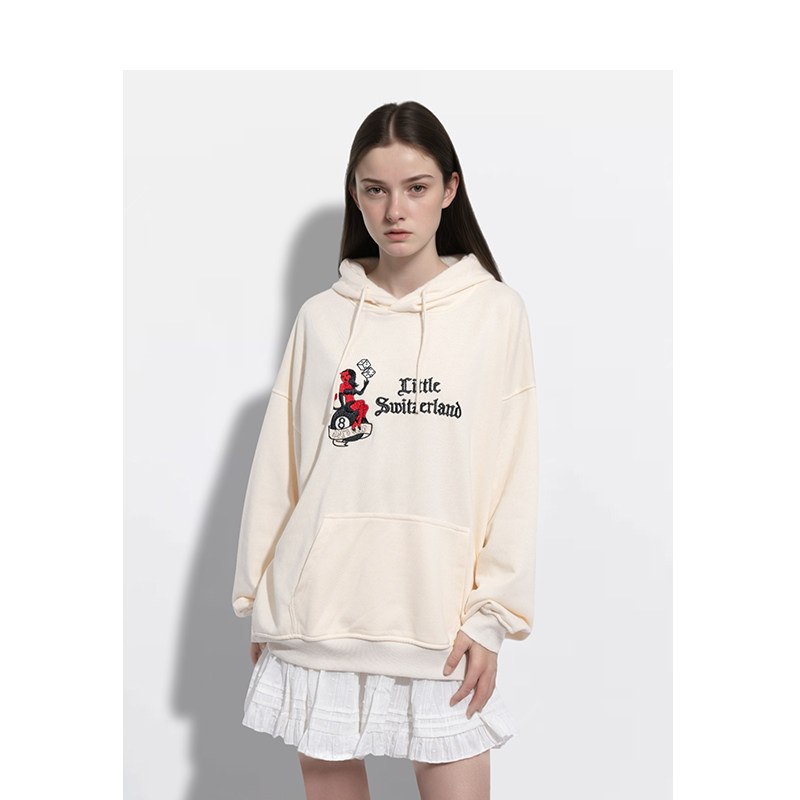 BM卫衣女2026新款秋冬连帽宽松设计感小众显瘦百搭oversize卫衣