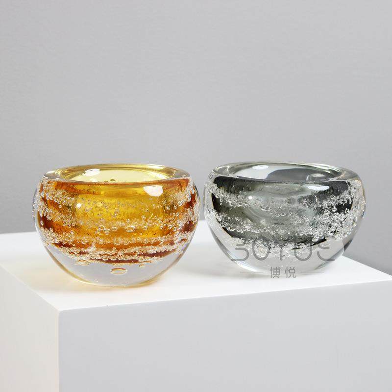 简约现代客厅软装客厅茶几气泡琥珀色灰色轻奢创意风琉璃花瓶摆件,鲜花速递/花卉仿真/绿植园艺,割草机/草坪机,淘宝优惠券,粉丝福利购,淘宝优惠卷