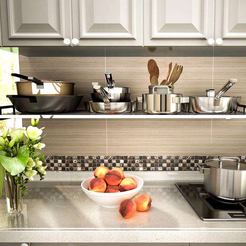 304不锈钢厨房微波炉烤箱置物厨房具电器储物收纳架壁挂式锅架子