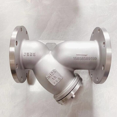 GL41W-16P 304 不锈钢Y型过滤器 不锈钢法兰过滤器DN50 65 80 100
