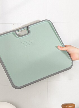 日本品牌切水果砧板加厚双面切菜板粘板厨房家用刀板塑料小案板