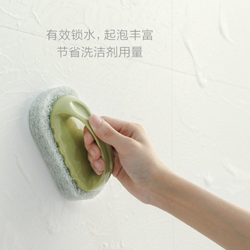 新疆包邮窝百货素色强力去污浴缸刷神奇海绵瓷砖刷子厨房用品洗锅