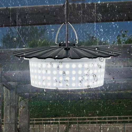 244LED太阳能感应吊灯户外防水花园庭院家用过道室内照明防水路灯