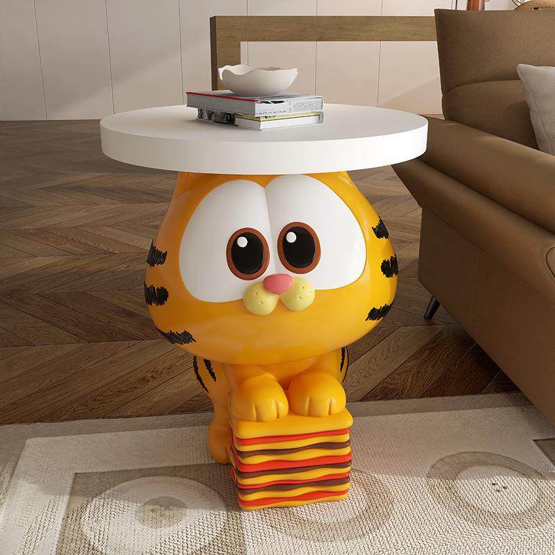 创意小加菲猫沙发边几客厅可移动角几床头柜落地托盘软装饰品摆件,鲜花速递/花卉仿真/绿植园艺,其它园艺用品,淘宝优惠券,粉丝福利购,淘宝优惠卷