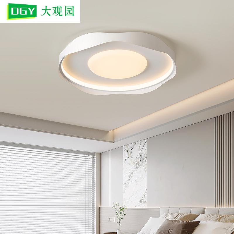 奶油风卧室灯现代简约云朵灯卧室餐厅吊灯温馨中山灯具497L