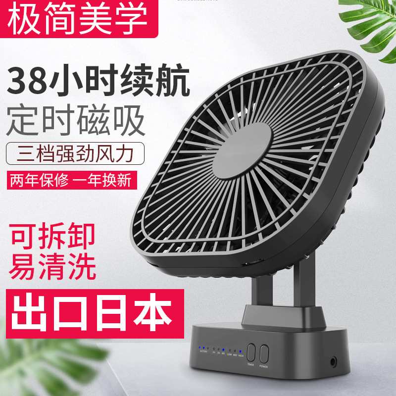 opolar USB小风扇外贸夹式办公室宿舍桌面便携式静音跨境充电风扇图片
