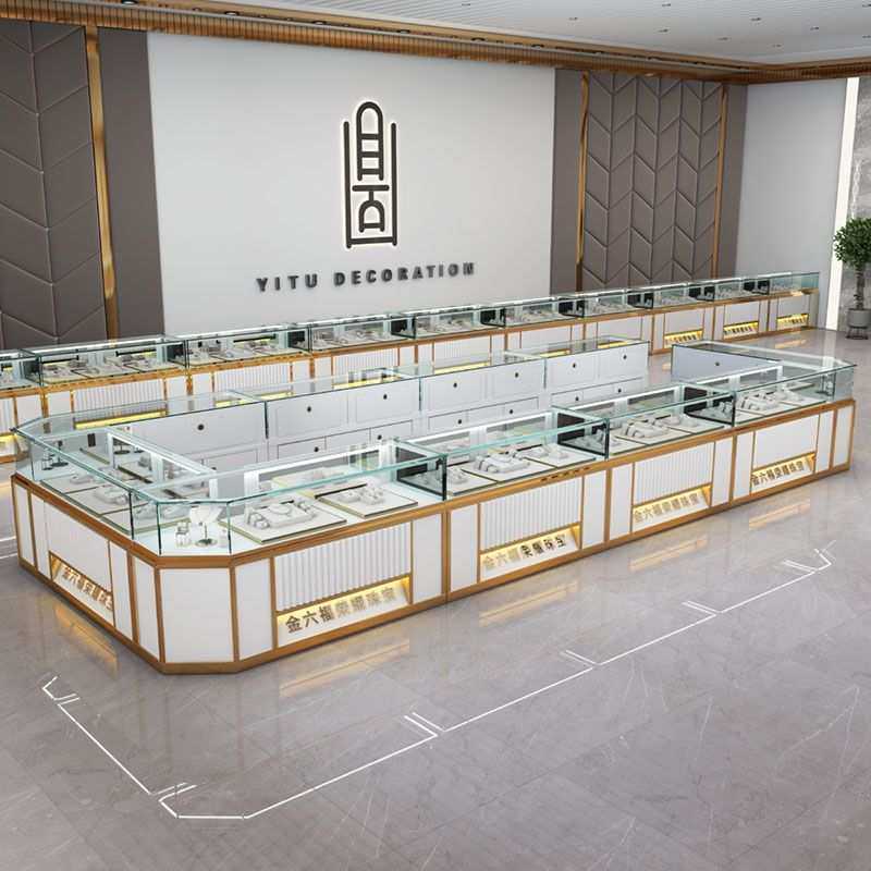 珠宝展示柜饰品首饰玉器展柜黄金银蜜蜡玻璃柜台陈列柜台其它