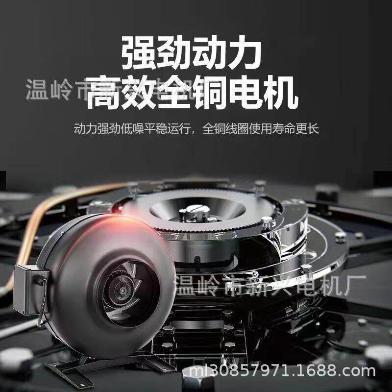 KTO外转子风机强吸力小型圆形管道同轴离心式风机压排烟抽风机
