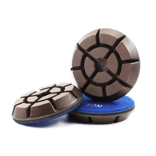 3寸地坪打磨片混凝土大理石翻新修复金刚石树脂金属颗粒加厚10mm