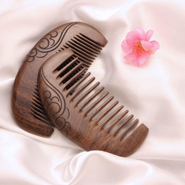 长辈妈妈创意女生闺蜜金丝高级老婆节感生日礼物檀木梳送女友中秋