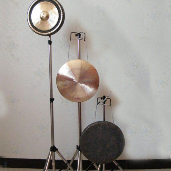 锣折叠加粗铜锣架子锣可调不锈钢一锣铜锣架架架架勾高低锣三挂打