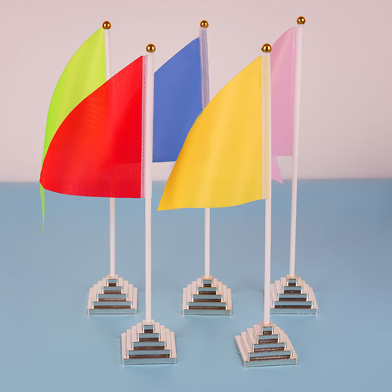 银色金字塔 5h个包邮8号小红旗小彩旗桌旗三角旗桌旗桌面摆件旗小