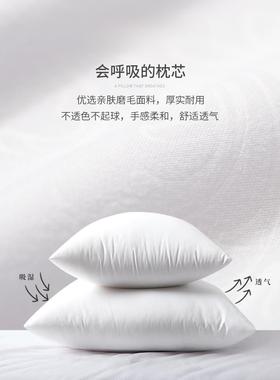 【折扣价】抱枕芯内胆羽丝绒沙发靠垫芯455060正方形大靠背床头枕