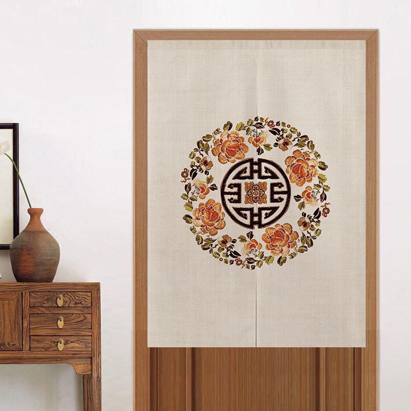 【折扣价】中式古典门帘卧室遮挡帘厨房隔断帘卧室卫生间玄关半截