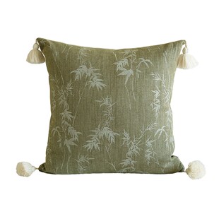 中古宋式美学绿色系棉麻组合抱枕客厅沙发靠N垫民宿酒店高级感靠