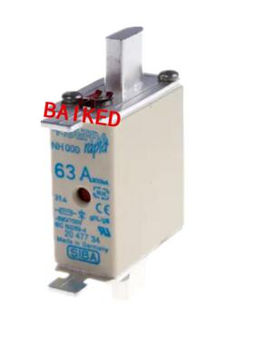 NH 000 63A 200KA -690/700V 2047734 SIBA 熔断器保险丝 原装