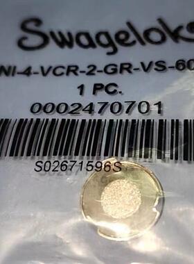 Swagelok 过滤垫片 NI-4-VCR-2-GR-VS-60M