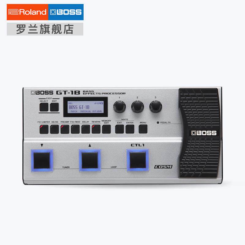 Roland/罗兰 BOSS GT-1B电吉他综合效果器便携电贝司效果器带踏板
