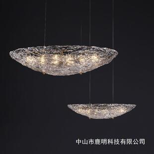 轻奢师穆拉诺客厅玻璃灯意式轻奢感艺术酒店前台吧台餐厅装饰吊灯