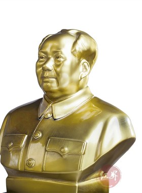 毛主席铜像匠心摆像树脂办公室客厅茶几装饰品半身毛泽东摆件礼品