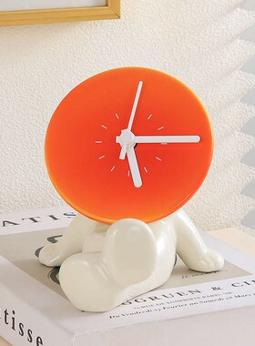 落日时钟治愈系办公室桌面摆件客厅卧室玄关装饰品解压送女生礼物