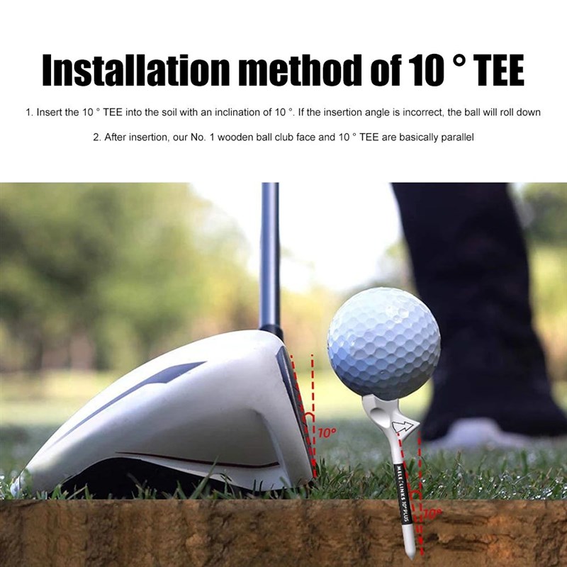 Portable Golf Plastic Tees 10 Diagonal Speed Golf Tee Stan