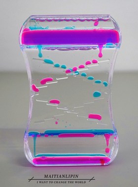 创意流体沙漏游轮漂流瓶桌面解压摆件生日女男生朋友闺蜜毕业礼物