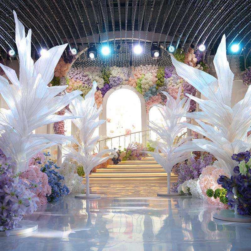 婚庆道具婚礼布置创意尖叶花树圆形底座酒店摆件舞台路引橱窗装饰,鲜花速递/花卉仿真/绿植园艺,割草机/草坪机,淘宝优惠券,粉丝福利购,淘宝优惠卷