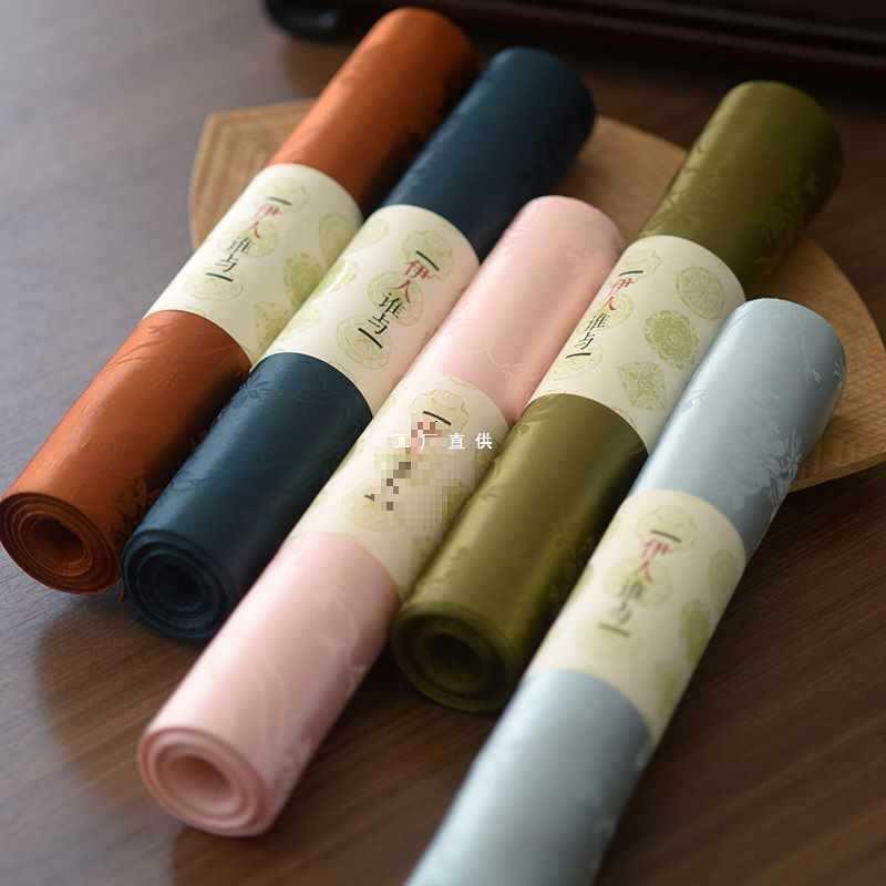 谈得来茶事中式织锦花卉花影长茶席茶垫茶室小清新布艺餐桌垫