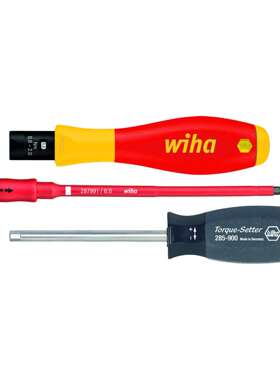 德国 威汉Wiha 26625 电工绝缘可调扭螺丝起子 带视窗 0.5-2.0 Nm