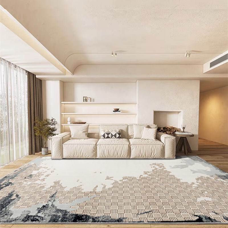 宇秀意式轻奢高级抗菌客厅沙发地毯土耳其设计2023新款家用耐脏