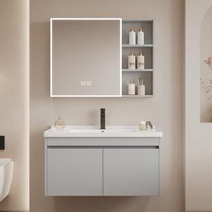 潮州加厚蜂窝铝浴室柜陶瓷一体盆卫生间家用防水防潮洗手洗漱台盆