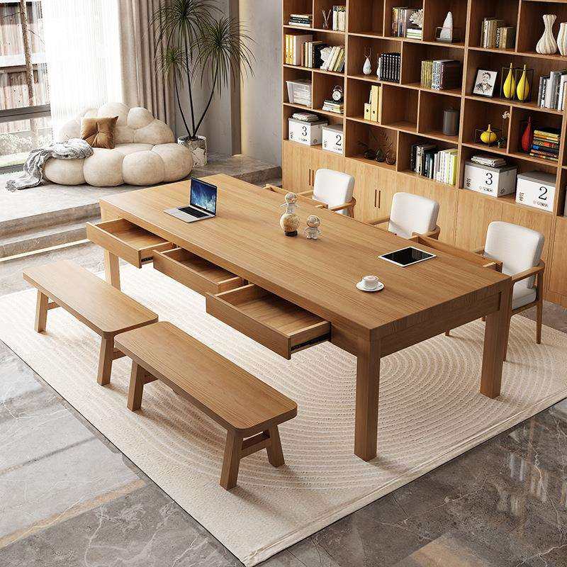 客厅实木书桌带抽屉收纳阳台简约长方形大书桌家用工作台长条桌子,鲜花速递/花卉仿真/绿植园艺,割草机/草坪机,淘宝优惠券,粉丝福利购,淘宝优惠卷