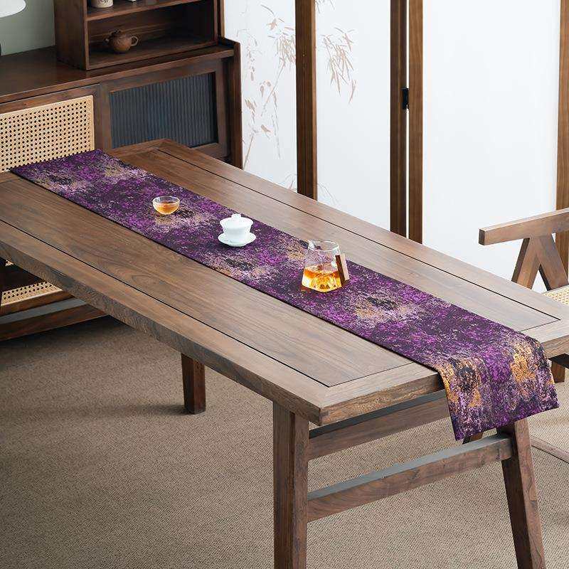 中式鎏金双面织锦茶席桌旗中式高端轻奢干泡垫隔热防滑茶桌布长条,标准件/零部件/工业耗材,车间地垫,淘宝优惠券,粉丝福利购,淘宝优惠卷