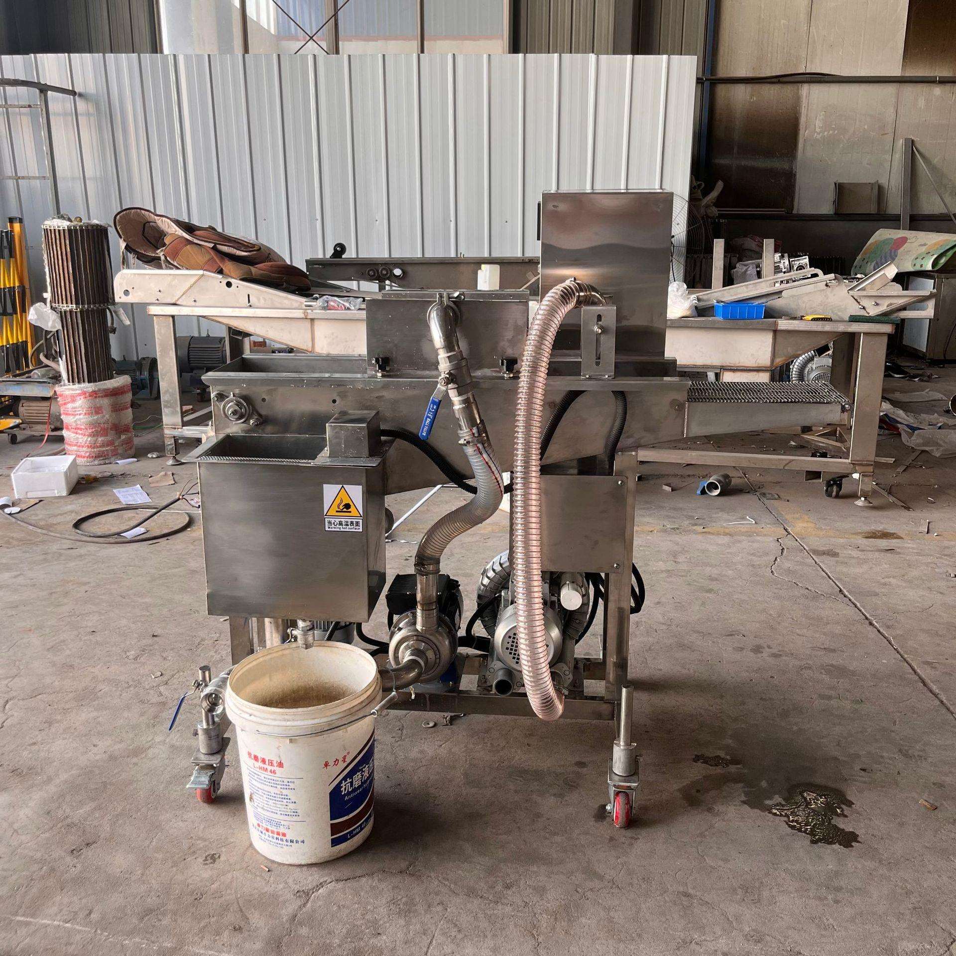 溜肉段鱼排全自动上浆机 全自动鸡排鱼排肉排浓浆淋浆浸浆机厂家