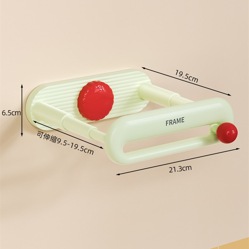 吸盘伸缩脸盆架免打孔壁挂式卫生A间厕所洗漱挂盆神器收纳整理架