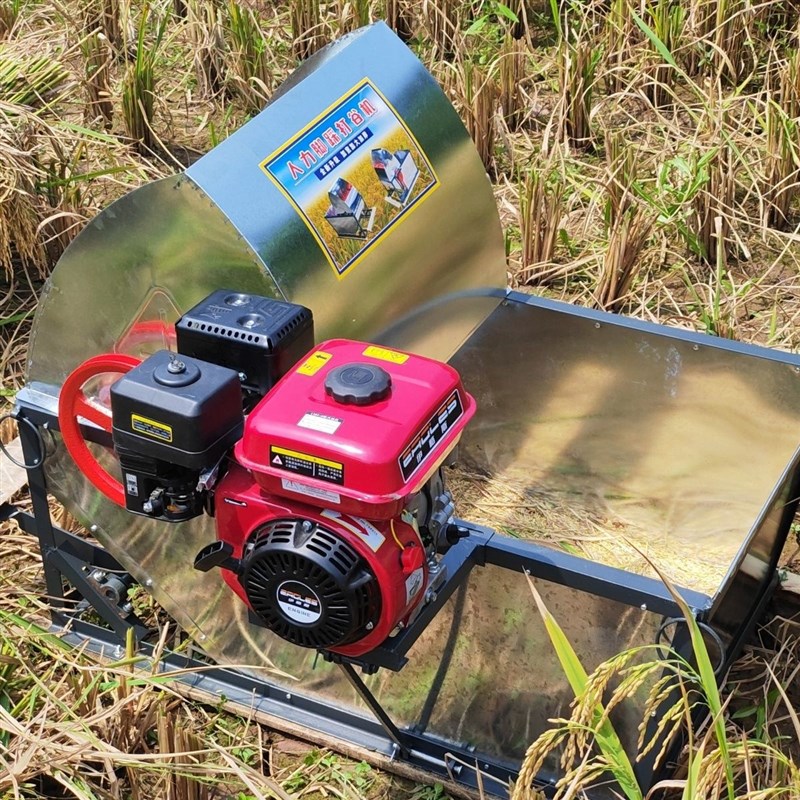 汽油人力脚踩两i用水稻打谷机脱粒机简易收割机谷子轻便型打谷机