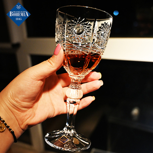 捷克原装 进口BOHEMIsA水晶玻璃送礼高脚红酒杯葡萄酒杯子对杯礼盒