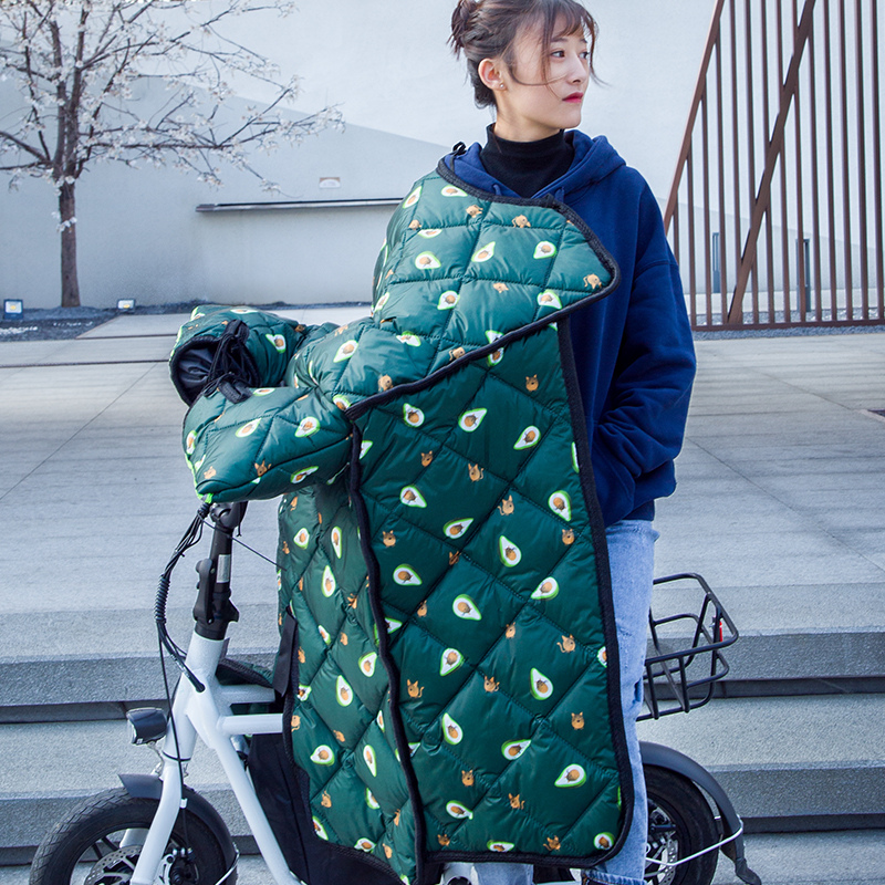 冬季小电动自行车挡风被双面防水加厚滑板代驾车横梁折Y叠车防风