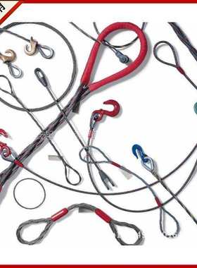 神州供应SW105双扣插编钢丝绳索具 镀锌无油压制钢丝绳吊索具