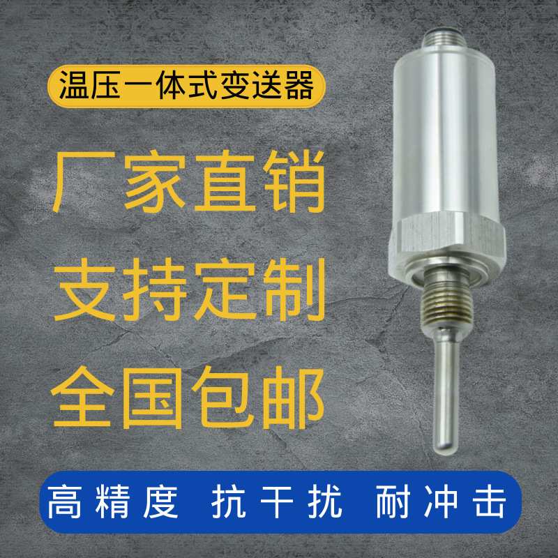 定制温度压力一体化变送器PT100传感器二路输出G1/2 G1/4 M20*1.5