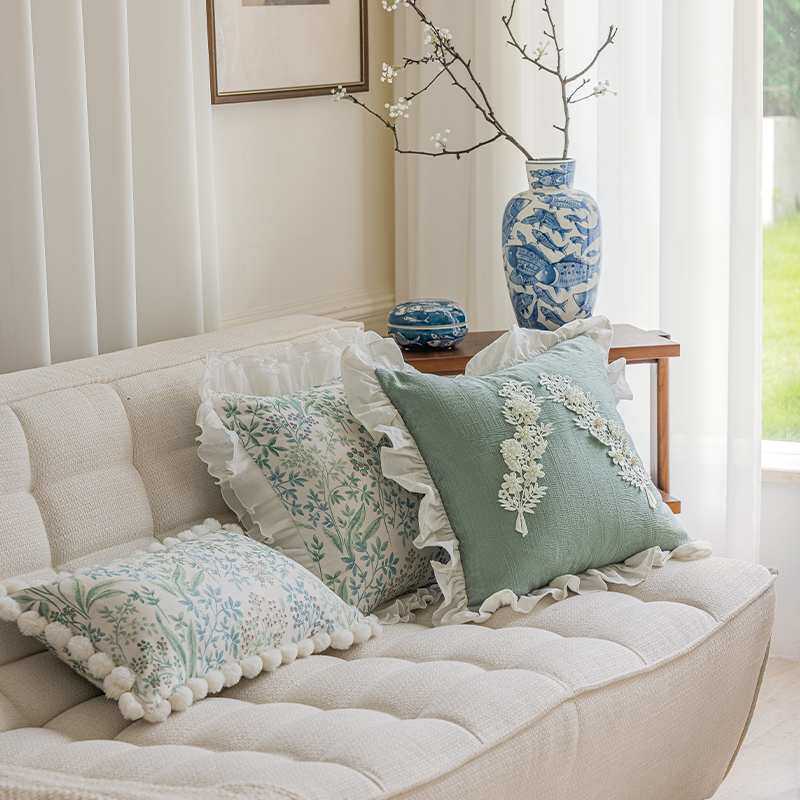 法式抱枕沙发客厅轻奢高级感方形四季通用床头靠枕套不含芯可拆洗