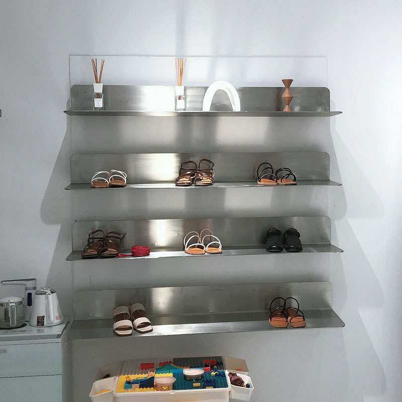 鞋店鞋架展示架上墙壁挂式不锈钢银色陈列置物架服装店鞋包包货架,模玩/动漫/周边/娃圈三坑/桌游,模型制作工具/辅料耗材,淘宝优惠券,粉丝福利购,淘宝优惠卷