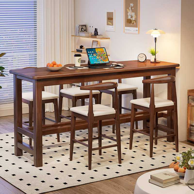实木吧台桌家用简约长条桌阳台靠墙窄桌子酒吧餐厅高脚餐桌椅组合,模玩/动漫/周边/娃圈三坑/桌游,模型制作工具/辅料耗材,淘宝优惠券,粉丝福利购,淘宝优惠卷