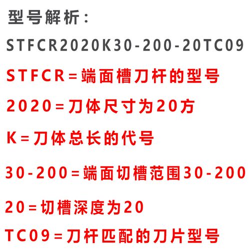 大切深端面圆弧切槽刀杆大范围平面挖槽 STFCR2020K30-200-20TC09
