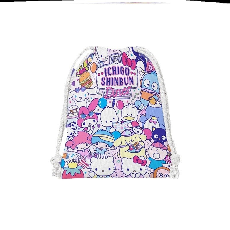 一年级小学生餐具餐垫收纳袋抽拉绳布袋束口袋抽绳勺子儿童姨妈巾