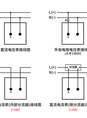 直流电流表电压表6C2指针式家用工业安装机械式伏特安培表转速表