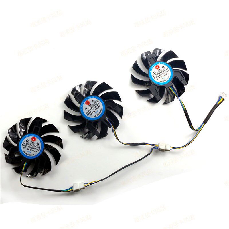 SAPPHIRE/蓝宝石RX 5600xt 白金版PULSE PRO OC显卡散热通用风扇